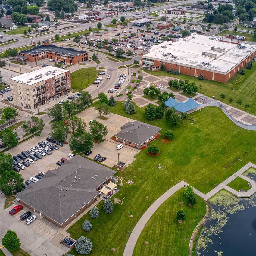 overhead view of Altoona